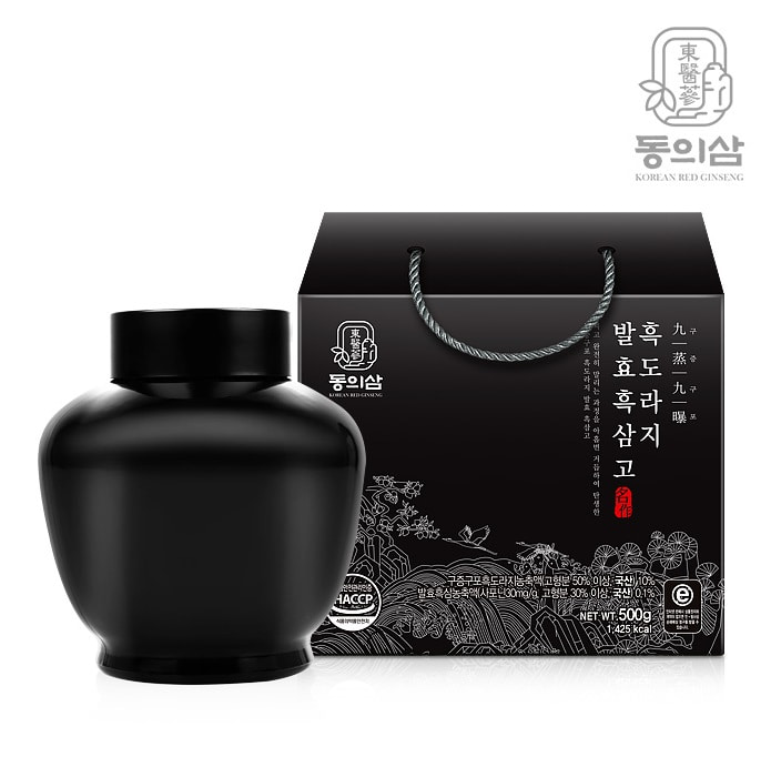 <b>동의삼</b> 구증구포 흑도라지 발효흑삼고 500g