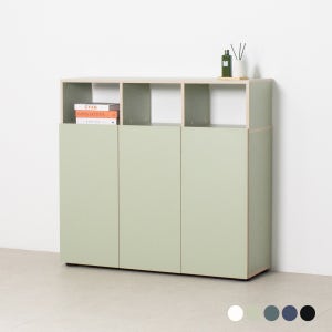 추즈 모디 다용도 틈새수납장 3열3단 1000-1200폭 1mm 맞춤가구 (수도권배송)