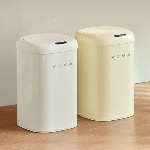 비바 센서 휴지통 디엣지15L 2P 종량제 기저귀 냄새차단 자동 센서 휴지통