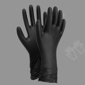 100매 세트 팔목긴 니트릴 장갑 손목긴 식품용 롱 주방 요리용 요리 위생 조리용 검정