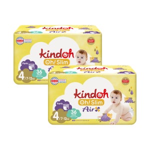[4팩+4팩] 킨도 프리미엄 오슬림에어 팬티형 기저귀 4단계 36매x8팩