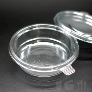 EH-125파이 소 600개세트 300ml 투명PET 원형반찬통 샐러드용기