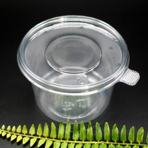 EH-125파이 특대 600개세트 550ml 투명PET 원형반찬통 샐러드용기