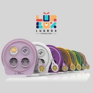 러그박스 라운드탭 슬림 납작 디자인 컬러 감성 멀티탭 원형 10M USB