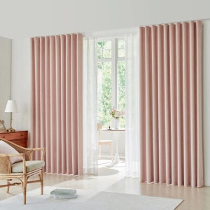 커튼명장 암막커튼 안방 형상기억 방한 나비주름 시그니처 세로사이즈 맞춤제작 100cm이하