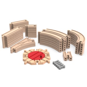 미카포트 장난감 기차 확장팩 50pcs 유아 기차놀이