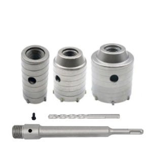 콘크리트홀쏘 3종세트 30 50 70mm 건식 코아 시멘트벽 벽돌 타공 천공 에어콘 배관