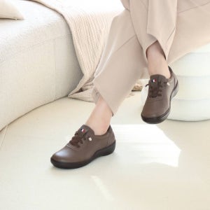 지쎄수제화 양가죽 스트링밴드팁 컴포트 스니커즈 4.5cm-빅사이즈255 +3color