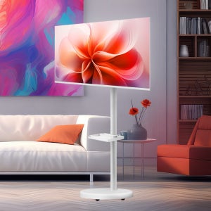 이노스삼탠바이미 무빙티비 109cm(43인치) FHD 화이트 스마트 이동식 TV FS-20 중소바이미 익일배송