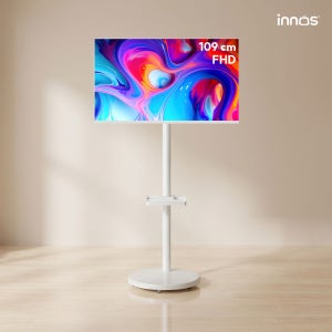 이노스 삼탠바이미 무빙티비 109cm(43인치) FHD 화이트 스마트 이동식 TV 중소바이미