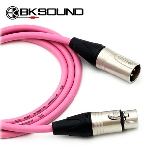 BK2020 XLR케이블 마이크 케이블 캐논 잭 스피커 분홍색 색상 1m이상