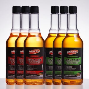 맥쏠 시그니처 부스터 연료첨가제 가솔린 3개 + 디젤 3개 세트 300ml 엔진 카본 연비 출력 소음 진동