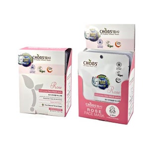 찹스 유기농 로즈 안티클링 마스크팩 25ml 15장 RRP팩 (주름개선기능성 비건)