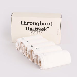 TTW 시그니처 타올 세트 30수 고중량 모달 호텔타올 수건선물세트 250g, 크림, 5장