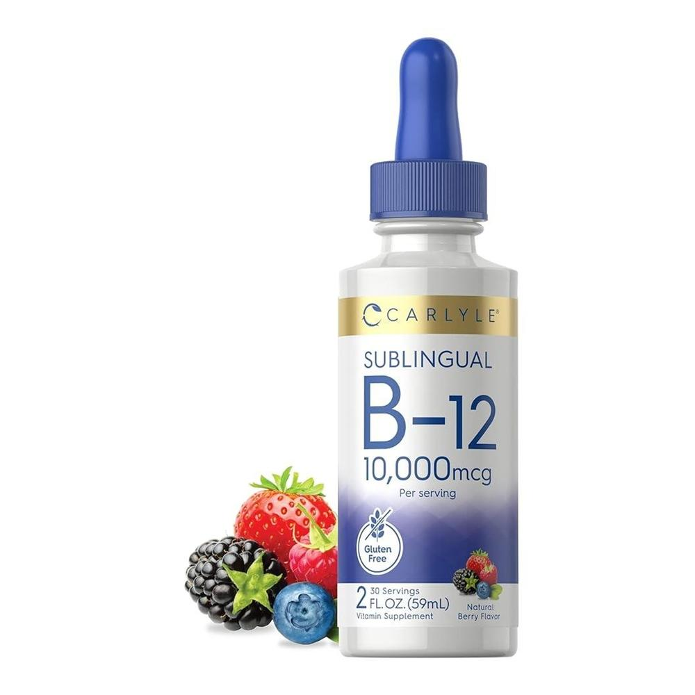 칼라일 비타민 <b>B12 메틸코발라민 10000mcg</b> 액상 드롭 2온스