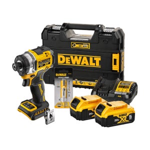 디월트 DCF860P2 무선 임팩 드라이버 20V 충전공구 배터리(5.0) 2개 세트