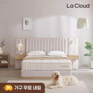 라클라우드 헤라스 프리미엄 패브릭 평상형 호텔 침대 프레임 라지킹침대 LK