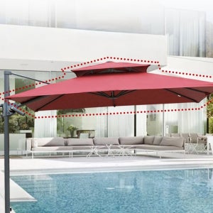 대형파라솔 천갈이용 레버 사각파라솔 그늘막 셀프 간편 교체용