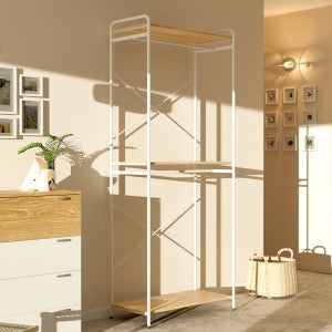 2단 옷장 800 키큰장 간이 옷장 원룸 조립 옷장 오픈형