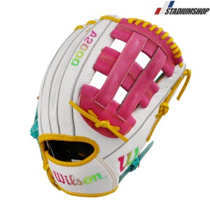 윌슨 A2000 내야 글러브 12인치 민트 화이트 핑크 WTA2024KRDW5R5