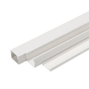 비츠온 PVC 랜닥트 백색 1M 80X60 전선몰딩