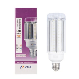 두영LED 보안등램프 75W 투명 고와트전구 가로등램프