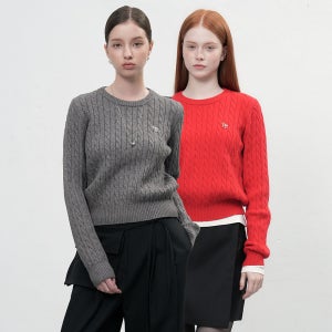 [제너럴아이디어 WOMAN] 뉴클래식 울 케이블 크루넥 풀오버 [4COL] / WBD3L05527