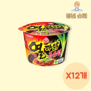 세븐일레븐 열파닭볶음면 컵라면 X 12개 불닭 볶음면 보다 매운 라면