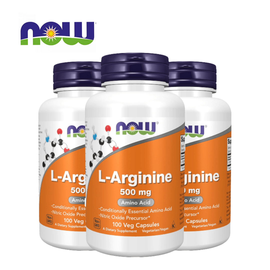 나우푸드 <b>아르기닌</b> <b>Arginine</b> 500mg 100캡슐 3병