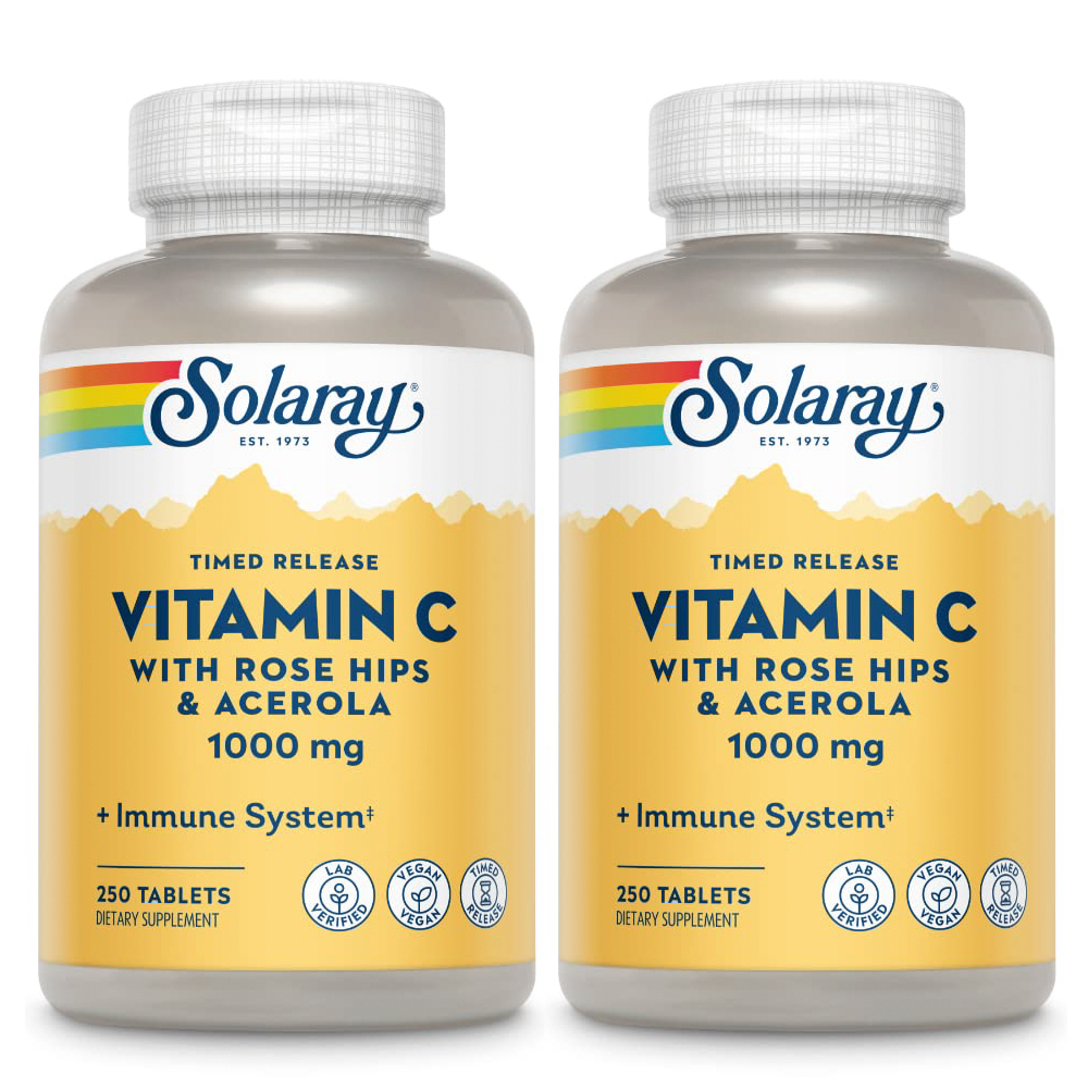 솔라레이 <b>비타민C 1000</b>mg 250정 서방형 2개 <b>로즈힙</b> 아세로라