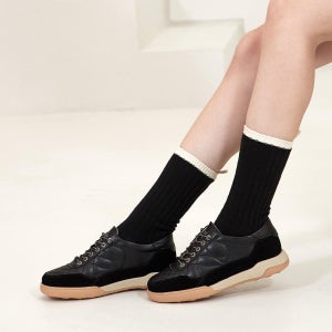 허시파피 여성 소가죽 퀄팅 스니커즈 - 3FQ4065/4066/4067