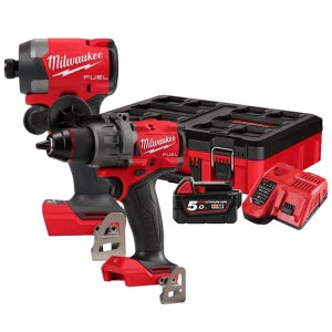 밀워키 M18 FPP2A3-501P 무선 햄머+임팩 18V GEN4 배터리(5.0)1개