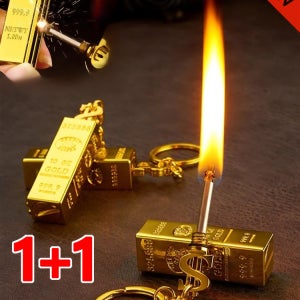 1+1 기발한 성냥 금괴 라이타 캠핑불쏘시개 오일 성냥 라이타