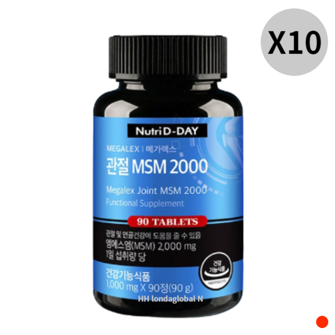 <b>뉴트리</b>디데이 메가렉스 관절 <b>MSM</b> 2000 연골 15개월분