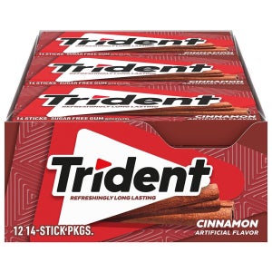 Trident 트라이던트 시나몬 무설탕껌 Gum 1팩 12개입