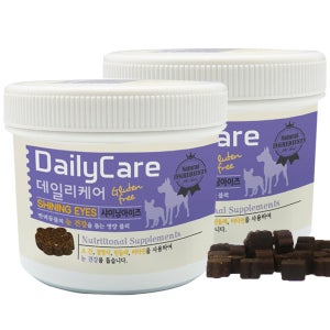 데일리케어 강아지 종합 영양제 관절 눈 비타민 샤이닝아이즈, 180g, 2개