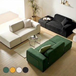 론디 2인 패브릭 아쿠아텍스 소파