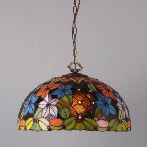 스테인드글라스 꽃잎 2size 펜던트 조명 엔틱 클래식 식탁등