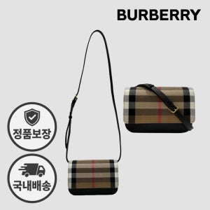 버버리 메디슨 체크 크로스백 8084026 블랙