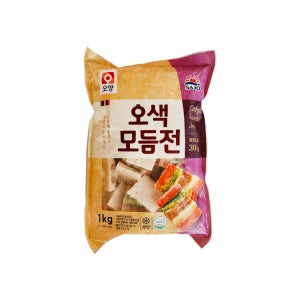 사조오양오색모듬전 1kg(30g x 33개) 10개입 1박스