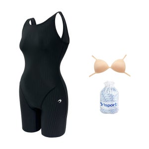 TS스포츠 여성 수영복 실내수영복 5부 반신 실내수영장 성인 아쿠아로빅 강습용 24031