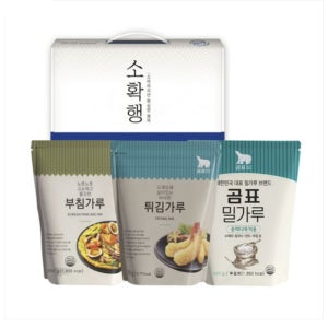 곰표 소확행 3종 밀가루 선물세트(튀김+부침+밀가루) 추석 명절