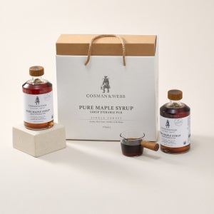 캐나다 유기농 코스만웹 퓨어 메이플시럽 375ml x2병 선물세트