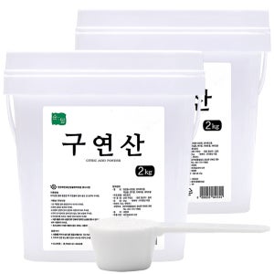 순담 구연산 2kg+2kg 총 4kg 스푼 섬유유연제 세정제 세제