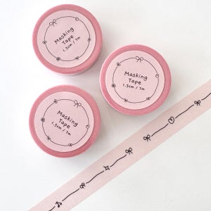 타이니띵스 리본 마스킹 테이프 1개 다꾸 폴꾸 종이테이프