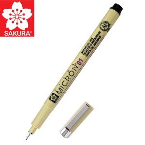 사쿠라 피그먼트 라이너 피그마 마이크론 블랙 01 0.25mm 135x10mm 9g