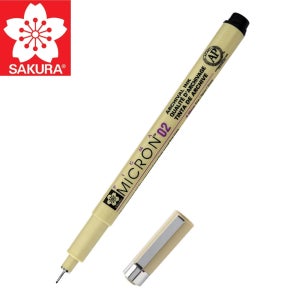 사쿠라 피그먼트 라이너 피그마 마이크론 블랙 02 (0.3mm), 1개