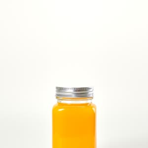 (72개) 긴 사각 잼 스크류 실버 마개 유리병 500g 수제청 과일청 쨈 조미료 고추장 견과류