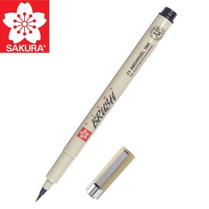 사쿠라 피그먼트 라이너 피그마 마이크론 블랙 Brush 0.5mm 135x10mm 9g