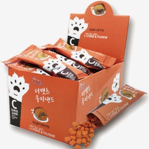 더캣츠 쿠키샌드 고양이쿠키 고양이과자 간식 게살+가다랑어, 600g, 1개